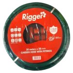 Rigger Garden Hose With Fittings 30M X 20MM