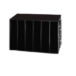 Stow-a-way 6 Compartment Black