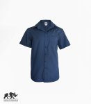 L&a Mens Safari Button Shirt Navy