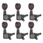 Ritoeasysports 6PCS Guitar Machine Heads Metal Electric Acoustic Guitar Tuning Peg Replacement For Electric Acoustic