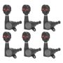 Ritoeasysports 6PCS Guitar Machine Heads Metal Electric Acoustic Guitar Tuning Peg Replacement For Electric Acoustic