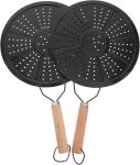 Heat Diffuser Reducer Flame Guard Simmer Plate Cast Iron Induction Set Of 2