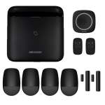 Hikvision Ax Pro Black 64 Zone Indoor Alarm Starter Kit 4 Passives & 2 Door Contacts
