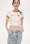 Motif-detail T-Shirt - Cream missouri