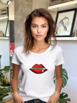 Zip It Fitted Tee - White - Large