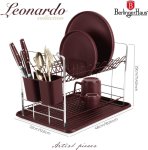 Dish Rack Matt Bordeaux Plastic Iron Organizer Kitchen Rack