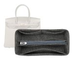 Lckaey Purse Organizer For Hermes Birkin Bag 30 Felt Organizer Insert Y013M Pull Grey-m