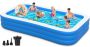 Extra Large Inflatable Swimming Pool With Pump For Adults 130"X72"X22" Oversized Thickened Blow Up Pool Family Swimming Pools For Backyard Outdoor