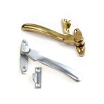 Casement Fastener W wedge Brass CFW9