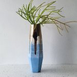Blue Bronze Vase