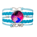 Demon Hunters Girls Stylish Braided Bracelet With Printed Charm