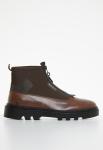 Mens Vinchey 9 Faux Leather Shoes In Chocolate - Chocolate 11