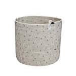 Cylinder Basket - Stitched Polka Dot - Large