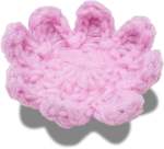 Crochet Light Pink Flower Jibbitz - Multi Osfa