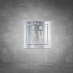 Elevator Sign D04 - Brushed Stainless Steel