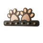 Wooden Dog Paw-shaped Wall-mounted Key Holder