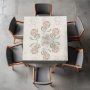 Protea Pattern On Sand Square Tablecloth By Fifo