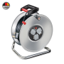 Brennenstuhl Cable Reel Stainless Steel With 3-WAY Sa Multiplug - 50M 3198067