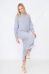 Ezzah Black Long Sleeve Maxi Dress With Pockets & Removable Hoodie
