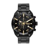 Diesel Spiked Chronograph Black Stainless Steel Men's Watch DZ4644