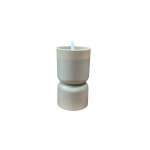 LED Candle 7.5X13CM - Taupe