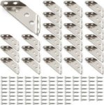 25 Piece Furniture Corner Connector With Screws Metal Bracket For Wood