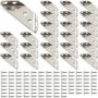 25 Piece Furniture Corner Connector With Screws Metal Bracket For Wood