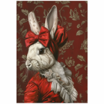 Deco Print Victorian Rabbit Her
