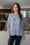 Anna - Button Through Cardi Inked Nature - Size 5 / XX Large