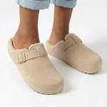 Desi Fur Slip On - Nude - 8