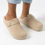 Desi Fur Slip On - Nude - 8