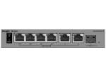 - 6 Port Gigabit With 4 Port Poe 54W 1SFP Uplink Smart Managed Switch - RG-ES207GSP