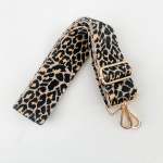Giraffe Tote Bag Straps - Grey Gold Metal