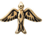 FLC160 - Sparrow Silver Or Gold Tone - Gold Tone Sparrow