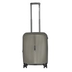 Gino De Vinci Forte Expandable 50CM Small Roller Case Coffee Brown