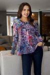 Anna - Button Through Cardi Aztec Mosaic - Size 5 XX Large
