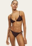 Padded Triangle Bikini Top - Dark Brown