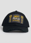 Custom Service Washed Black Cap - One Size Fits All Black