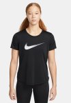 Nike W One Dri-fit Swoosh Hbr Short Sleeve - Black