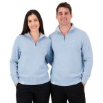Springboks Premium Quarter Zip Knit Skyway