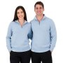 Springboks Premium Quarter Zip Knit / Skyway