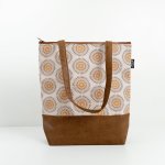 Shwe Leather-look Tote Bag - Cream