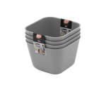 Ezy Multi Purpose Small Cups Tray - Pack Of 4 Grey