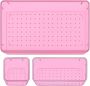 Sulfar 3PC Drawer Tray Dividers Makeup Storage Organizer Set