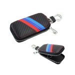 Keyring & Carbon Fibretech Pouch With Motorsport Stripes - Autostyle Motorsport South Africa