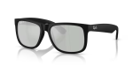 - Justin - Rubber Black green Mirror Silver Polarized