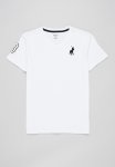 Polo Boys James Numerical V-neck Tee - White
