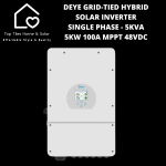 Deye Grid-tied Hybrid Solar Inverter Single Phase - 5KVA - 5KW 100A Mppt 48VDC