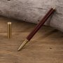 Sandalwood Fountain Pen With Brass Details: Perfect For Writing And Signing - 0.38MM Point