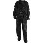 Alfyrcft Heavy Duty Fitness Weight Loss Sweat Sauna Suit Exercise Gym Anti-rip Black XL